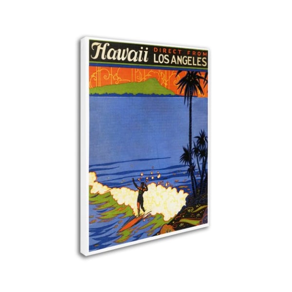 Vintage Apple Collection 'Hawaii From La' Canvas Art,35x47